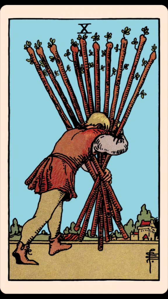 10 of wands